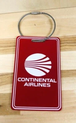 ZUMA GRAPHICS Continental Airlines 2.5"x 4" Luggage Tag Retro Inspired Luggage Tag (1967 Logo)