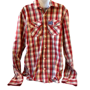 superdry red shirt