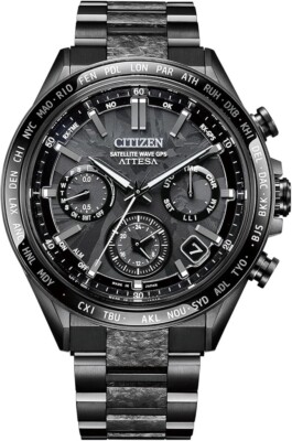CITIZEN CC4067-66E Attesa Eco-Drive solar Super titanium GPS radio