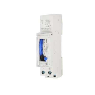 Analoge Timer SUL 180 Zeitschaltuhr netzsynchron Tagesprogramm 1 Kanal 220-240V