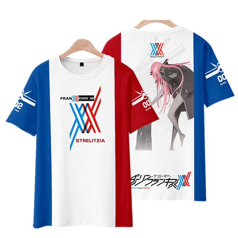 Anime T-Shirts Darling In The Franxx Zero Two Print Men Women