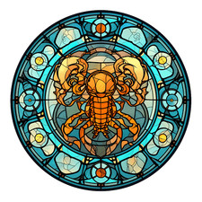 Autoaufkleber Sticker Buntglas Sternzeichen Aufkleber