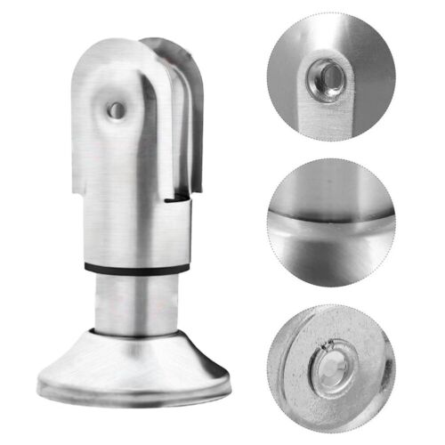 Hochwertiges Edelstahl Toilettenstützbein Partitionshalter Fuß in Silber 6cm - Bild 1 von 11