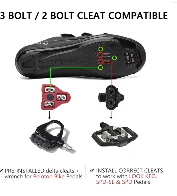 Santic Chaussures de cyclisme sans verrouillage pour homme - Chaussures
