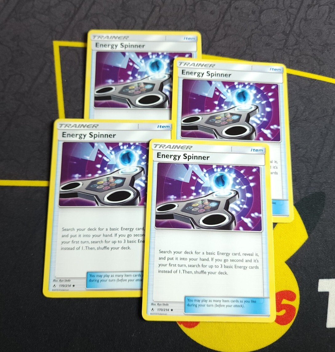 4x Pokemon TCG Energy Spinner 170/214 Unbroken Bonds Uncommon NM/M Playset