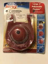 Korky Toilet Flapper Universal Large 3" in Replacement - Running Toilet Fix