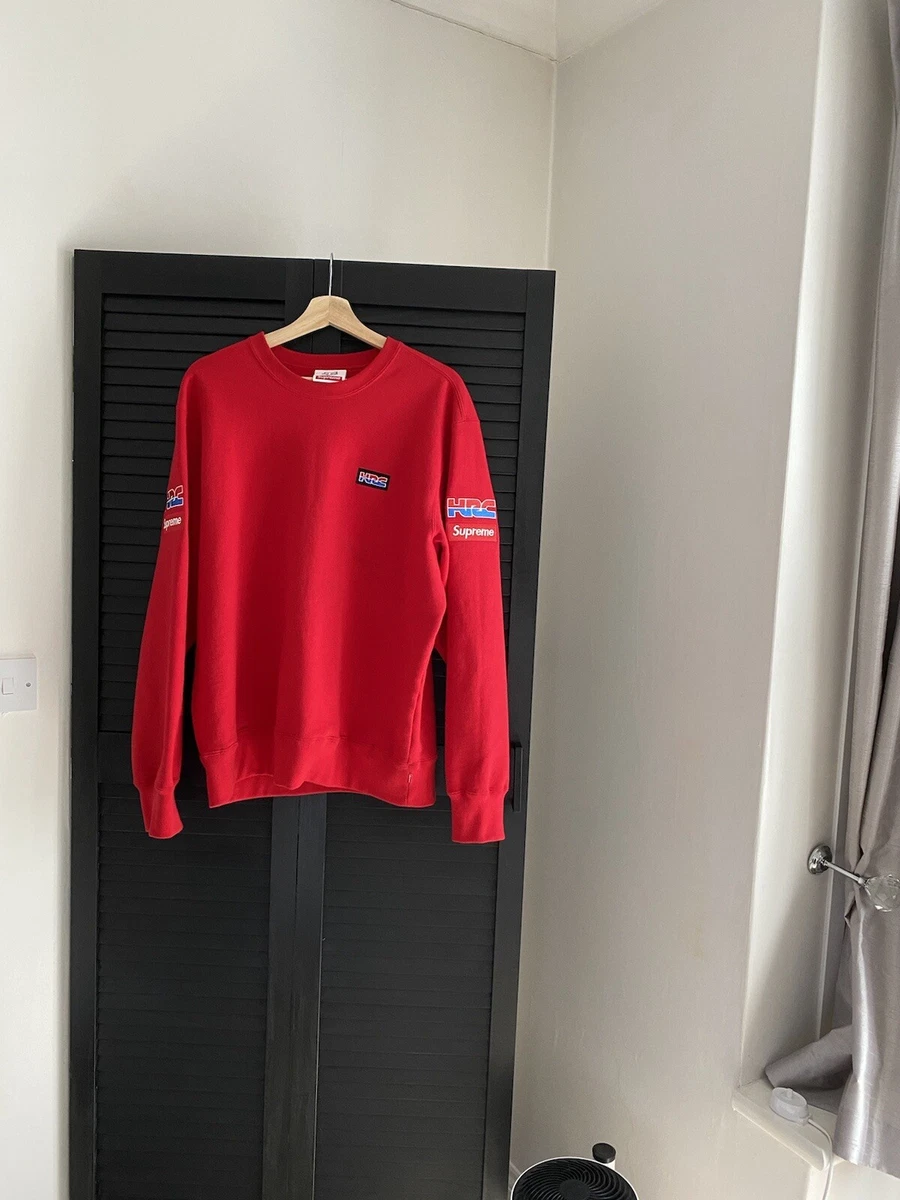 supreme honda fox racing crewneck ブラック L