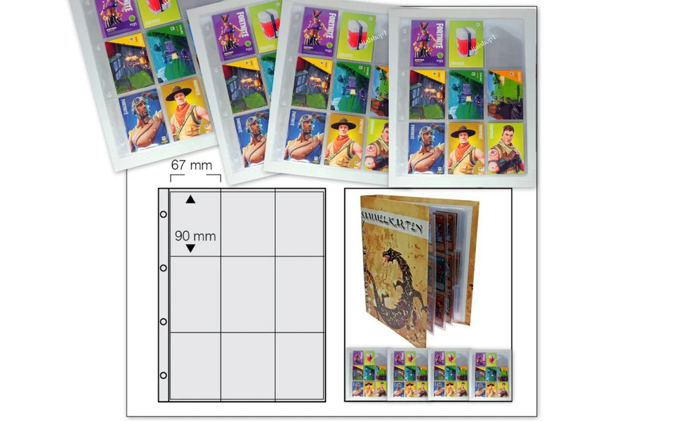 ALBUM RACCOGLITORE PER CARTE YU GI OH INCLUSO 20 FOGLI - Immagine 3 di 4