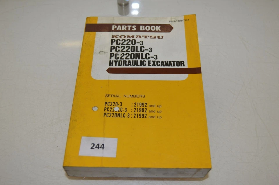 B244 - Komatsu Parts Book - Teile-Katalog für PC220 / LC/ NLC-3 Hydraulikbagger - Bild 1 von 1