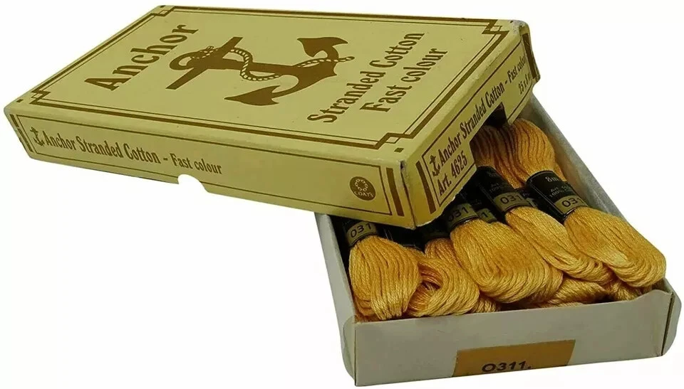 Hilo de anclaje trenzado algodón Skiens bordado a mano costura artesanía 8 m 25 piezas Foto 3 de 4