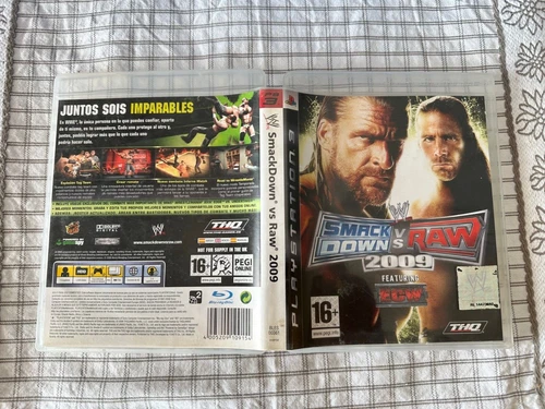 WWE Smackdown Vs Raw 2009 Sony Playstation 3 PS3 Free Region English Espana CIB