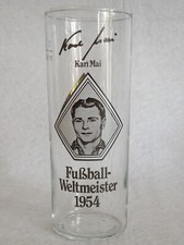 Fu&szlig;ball-Weltmeister 1954 Glas - Karl Mai - Hannen Alt Brauerei - 0,2 l