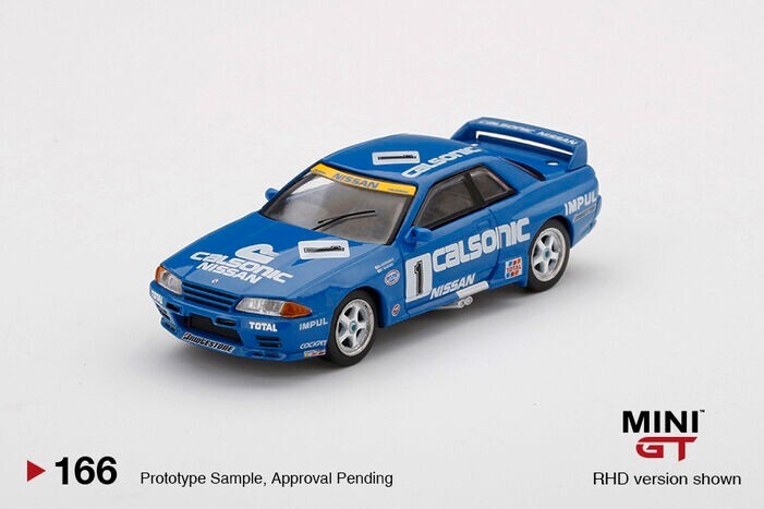 MINI GT 166 Nissan Skyline GT-R (R32) Gr. A #1 Calsonic 1991