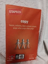 1 Ream Legal Size 8.5"x 14" Copy Paper 20 lbs 92 Brightness 500 Pages 127035 NEW