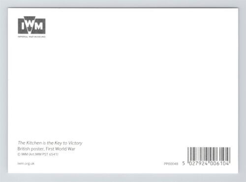 Postal repro The Kitchen is the Key to Victory Eat Less Bread Primera Guerra Mundial - Imagen 2 de 2