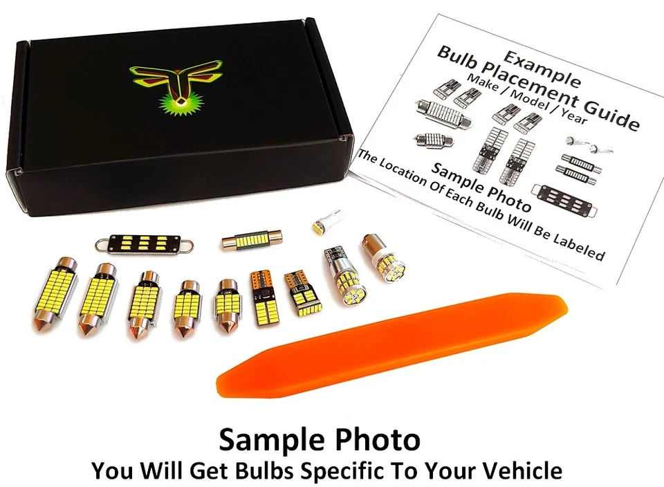 Kit luces interiores LED blancas paquete para Cadillac Escalade 3014 2007-2014 + herramienta Foto 2 de 4