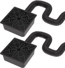 2 Pack Gutter Downspout Extensions,Catch Basin Low Profile Downspout Extender 