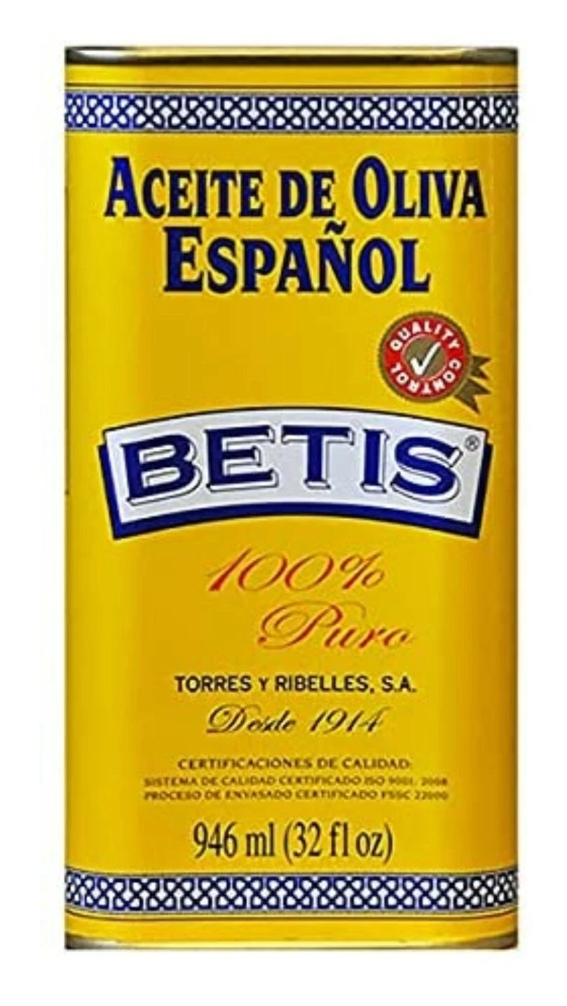 Betis 100% Natural Spanish Olive Oil, Pack Aceite de Oliva B