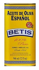 Betis 100% Natural Spanish Olive Oil, Pack Aceite de Oliva Betis FAMILY PK 32OZ.