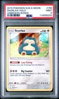 Snorlax-Holo 158  Pokemon Sun & Moon Unbroken Bonds PSA 9