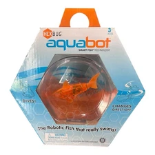 Hexbug Aquabot Smart Fish Robotic Swimming Orange Goldfish Shark Toy With Bowl