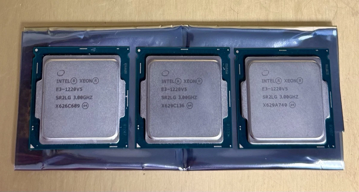 Intel CPU XEON E3-1220 v5 中古 箱、リテールクーラー Intel Xeon E3-1220 V5 Processor Model Computer Processors (CPUs