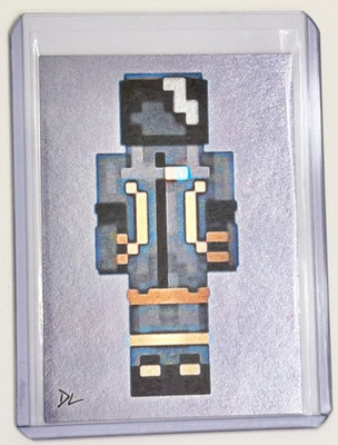 Fortnite Limited Platinum Plated Artist Signed  Minecraft  Trading Card 1/1