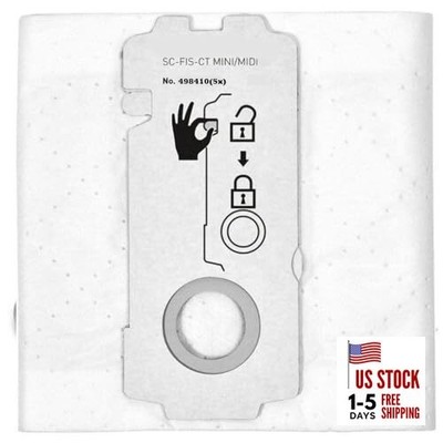 5-Pack 498410 Self Clean Filter Bag for Festool CT MIDI MINI Dust Extractor, 