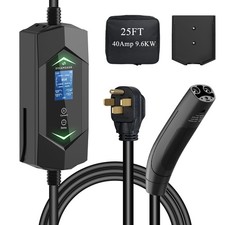 Level 2 Ev Charger for Tesla,NACS Ev Charger with 25ft ETL Listed Cord,6A-40A...