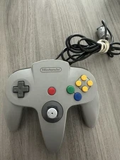 Nintendo 64 N64 OEM Authentic Video Game Remote Controller Gray NUS-005