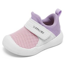 First Walking Shoes for 6-24 Months, Breathable Mesh Infant Sneakers with Mem...