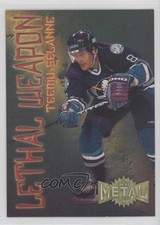 1996-97 Fleer Metal Universe Lethal Weapon Super Power Teemu Selanne #17 HOF 4p5