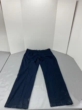 Dockers Signature Khaki Pants Mens 40x36 Navy Blue Big Tall Classic Fit Pleated