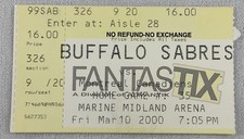 NHL 2000 03/10 Montreal Canadiens at Buffalo Sabres Ticket-Brian Savage GOAL