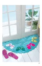 Leisure Arts Half Moon Rugs Crochet Book