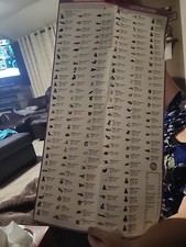 TY Beanie Babies Official membership club VTG. checklist wall poster From 1998