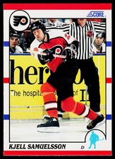 Kjell Samuelsson, 1990-91 Score American, #197, Philadelphia Flyers,