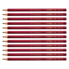 12x Stabilo® Graphitstift ALL Zeichenbleistift Bleistift Zeichenstift 8008, 2B