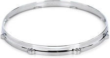 14" 8-Lug Snare Side, Drum Hoop, Die-Cast Heavyweight Design for Tighter Sound a