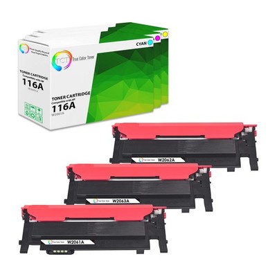 3Pk TCT Premium For HP 116A CYM Color Laser MFP 179fnw Compatible Toner Cartridg