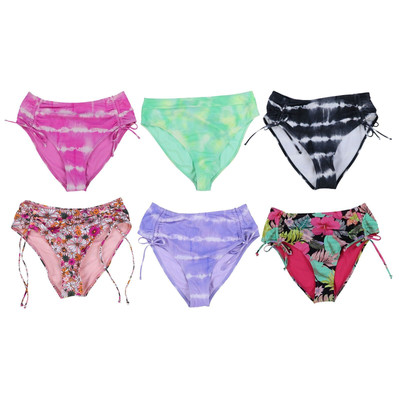 California Waves Women's Bikini Swim Bottom High Waisted Swimsuit S M L New