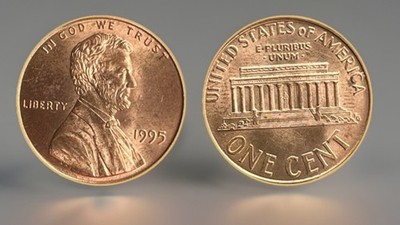 1995 Lincoln Memorial Cent - Double Die Obverse - FS-101 RD CHOICE BU