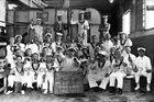 Bcp-23 Navy Battleship, HMS Revenge Crew At Simonds Brewery Malta 1930. Photo