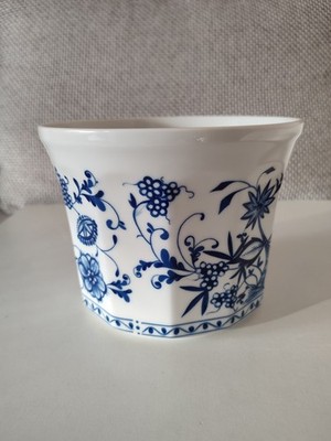 Kahla Zwiebelmuster Übertopf  Durchmesser 17 cm; Höhe 13 cm Dishwashersafe
