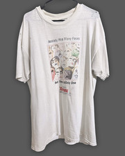 Vintage 90s Anxiety Has Many Faces Xanax T-Shirt XL Distressed Repaired Faded