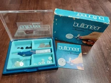 Vintage 1968 Buttoneer by Dennison missing some items - For Parts Only