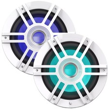 2x Infinity KAPPA 1010M 10" 900 Watts Max Power Marine RGB LED White Subwoofer