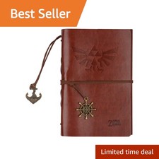 ONE250 Legend of Zelda Journal Notebook, Brown