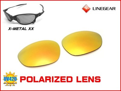 LINEGEAR UV420 24K Gold - Polarized Lens for Oakley X-Metal XX [XX-24K-POLA]