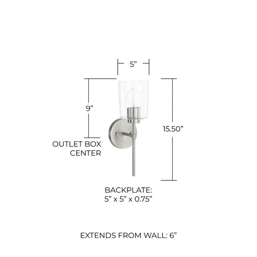 Capital Lighting 628511-449 Greyson 16" Tall Bathroom Sconce - Picture 5 of 15